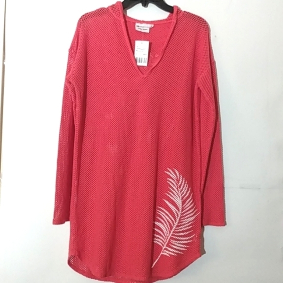 BEAU RIVAGE HOODED BEACH DRESS SWIMSUIT COVER SIZE SMALL NWT - Picture 2 of 12